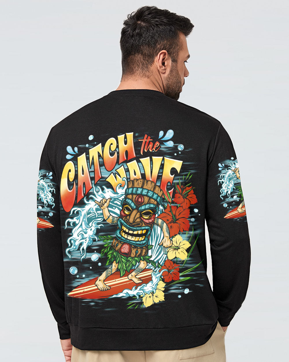 BLISSCORNERS CATCH THE WAVES TIKI ALL OVER PRINT