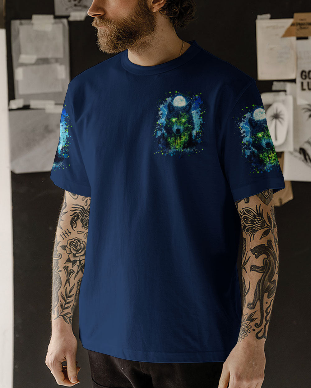 BLISSCORNERS GET LOST IN NATURE WOLF ALL OVER PRINT