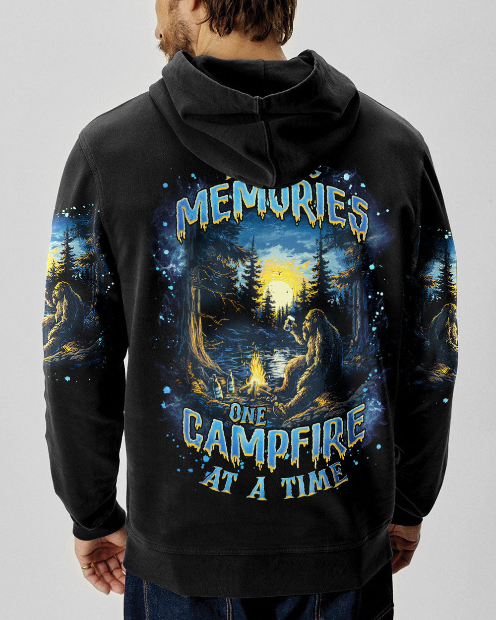 BLISSCORNERS MAKING MEMORIES ONE CAMPFIRE AT A TIME BIGFOOT ALL OVER PRINT