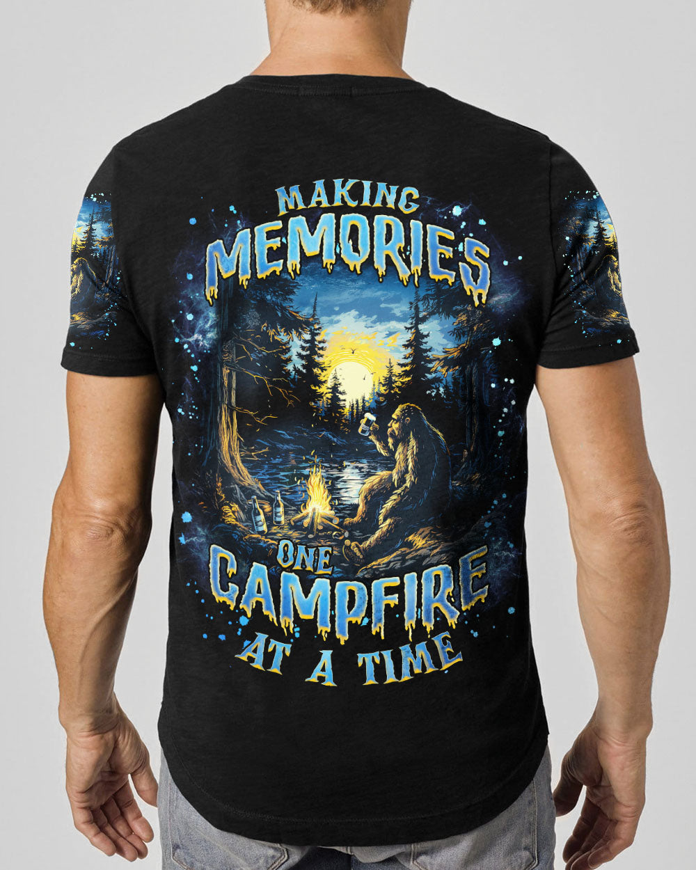 BLISSCORNERS MAKING MEMORIES ONE CAMPFIRE AT A TIME BIGFOOT ALL OVER PRINT