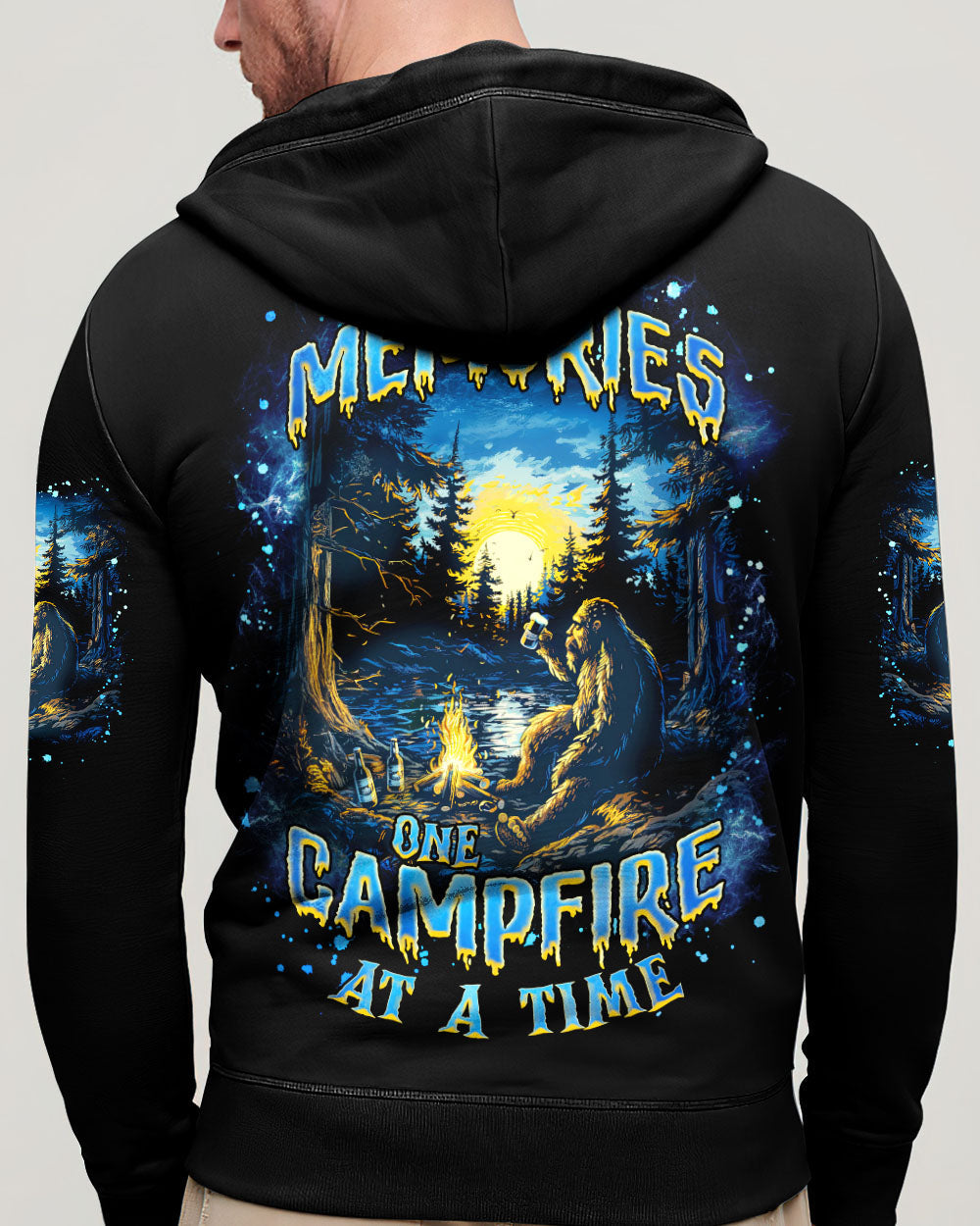 BLISSCORNERS MAKING MEMORIES ONE CAMPFIRE AT A TIME BIGFOOT ALL OVER PRINT
