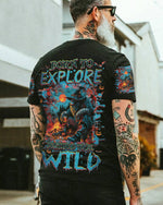 BLISSCORNERS BORN TO EXPLORE DESTINED TO BE WILD BIGFOOT HALLOWEEN ALL OVER PRINT