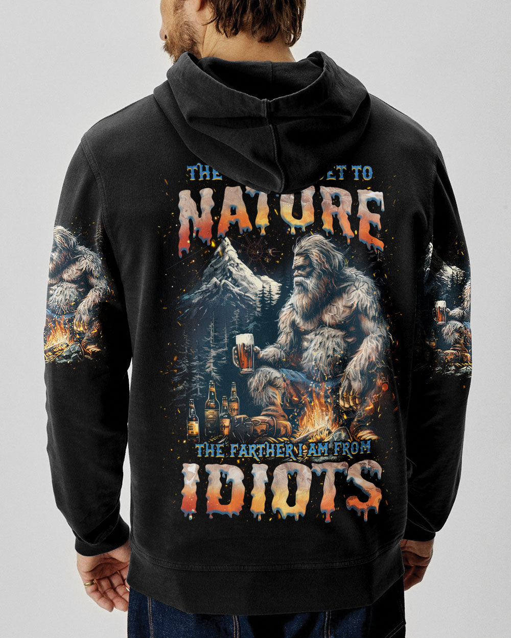 BLISSCORNERS THE CLOSER I GET TO NATURE BIGFOOT ALL OVER PRINT