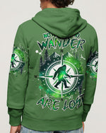 BLISSCORNERS (HOT DEAL) NOT ALL WHO WANDER ARE LOST BIGFOOT COMPASSALL OVER PRINT