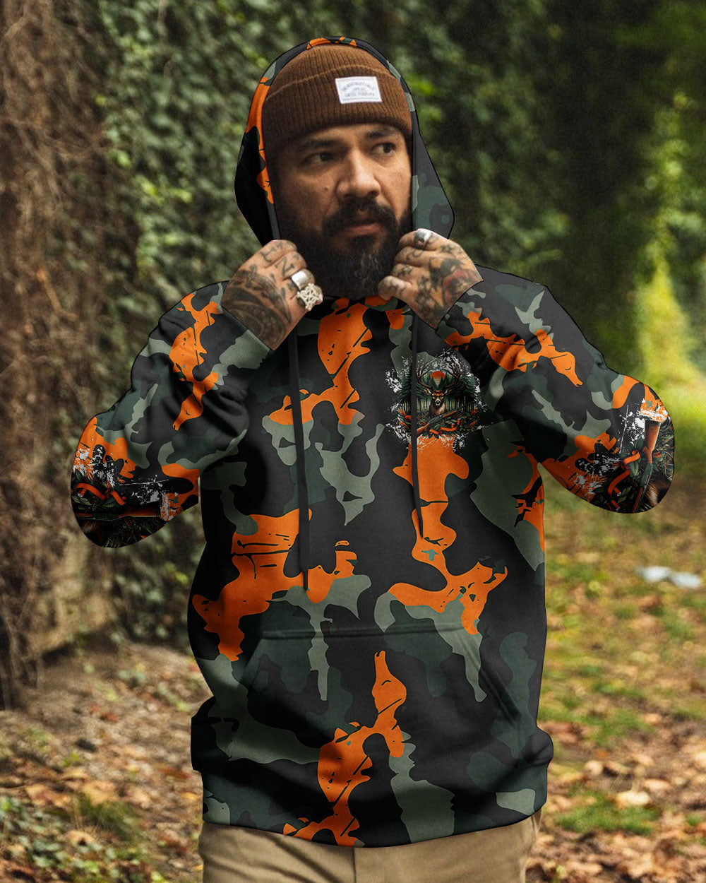 BLISSCORNERS BUCK AROUND AND FIND OUT DEER HUNTING ALL OVER PRINT