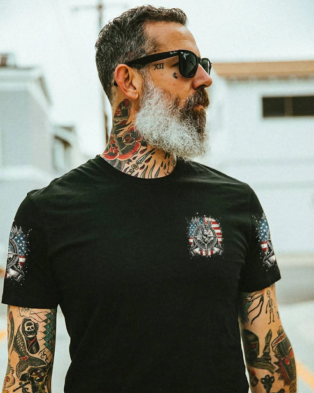 BLISSCORNERS BUCK AROUND AND FIND OUT DEER HUNTING ALL OVER PRINT