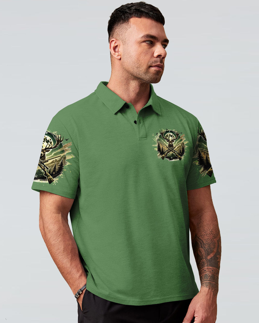 BLISSCORNERS NO BRAGGING UNTIL YOU'RE DRAGGING DEER HUNTING ALL OVER PRINT