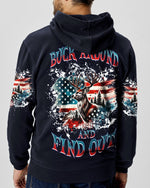 BLISSCORNERS BUCK AROUND AND FIND OUT DEER HUNTING ALL OVER PRINT