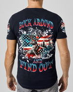 BLISSCORNERS BUCK AROUND AND FIND OUT DEER HUNTING ALL OVER PRINT