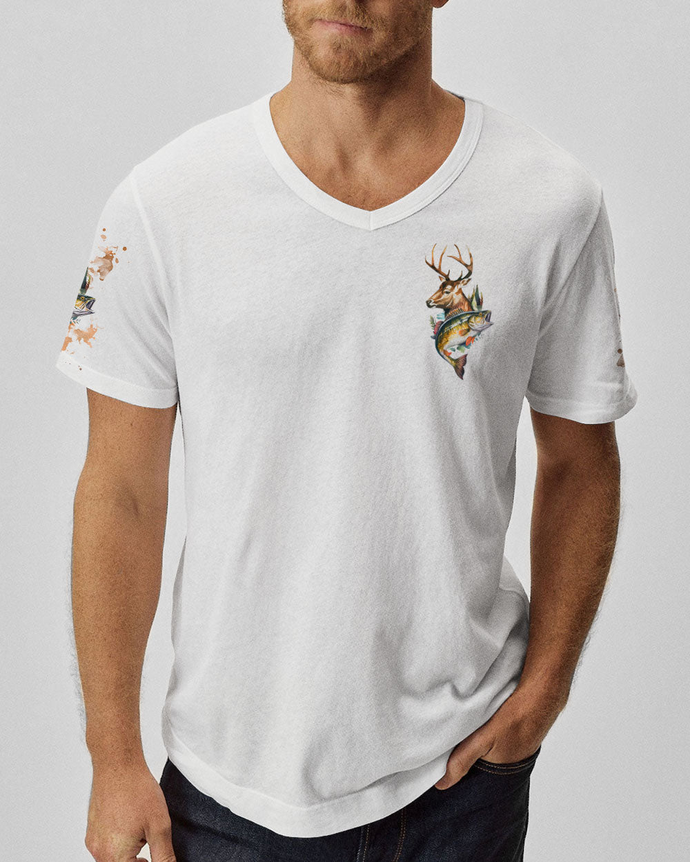 BLISSCORNERS I'M NOT ALWAYS THINKING HUNTING FISHING ALL OVER PRINT