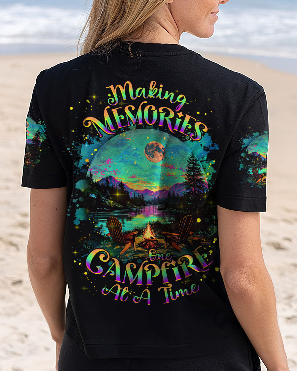 BLISSCORNERS MAKING MEMORIES ONE CAMPFIRE AT A TIME ALL OVER PRINT - TLNZ2102251