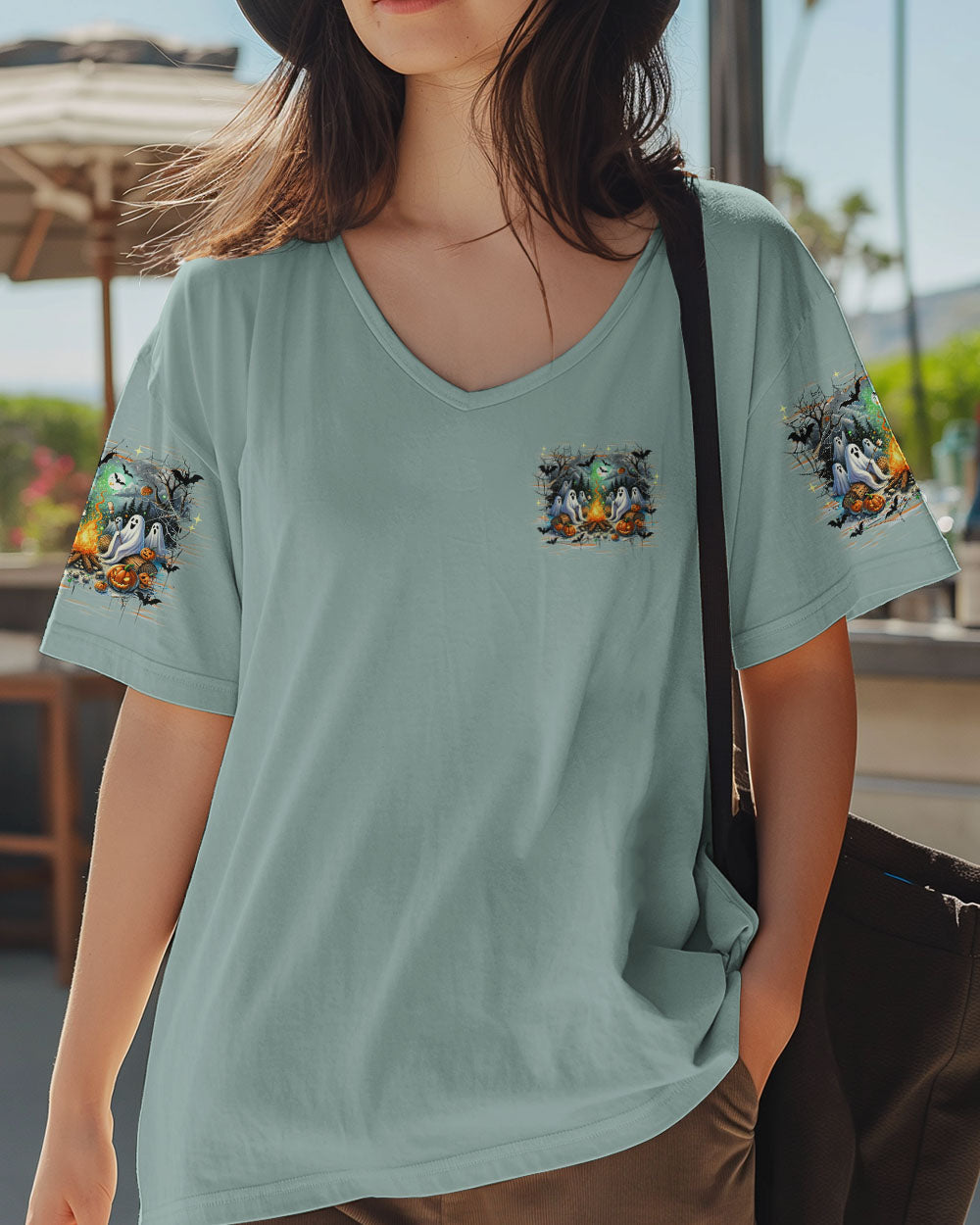 BLISSCORNERS MAKING MEMORIES ONE CAMPFIRE AT A TIME BOOS HALLOWEEN ALL OVER PRINT