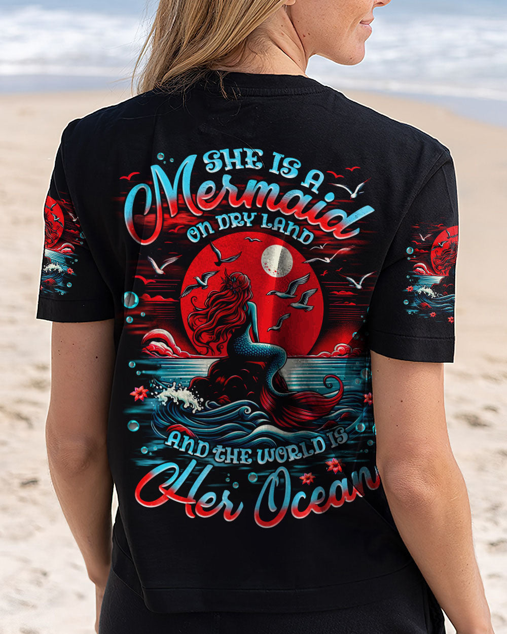 BLISSCORNERS SHE IS A MERMAID ALL OVER PRINT
