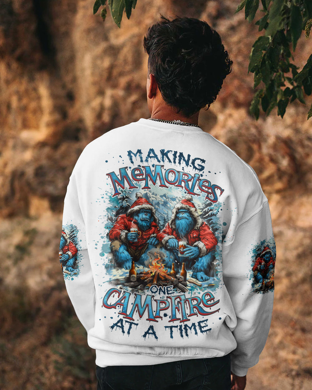 BLISSCORNERS MAKING MEMORIES ONE CAMPFIRE AT A TIME BIGFOOT ALL OVER PRINT