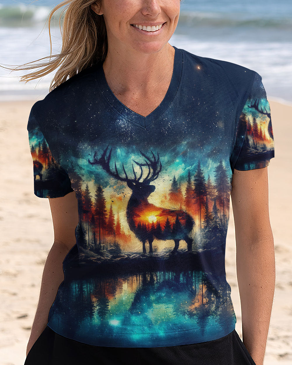 BLISSCORNERS FIND ME WHERE THE WILD THINGS ARE DEER HUNTING NATURE ALL OVER PRINT