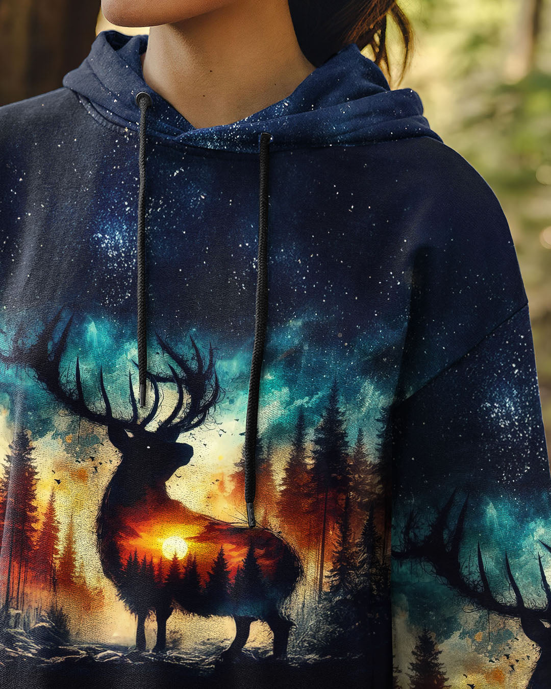 BLISSCORNERS FIND ME WHERE THE WILD THINGS ARE DEER HUNTING NATURE ALL OVER PRINT