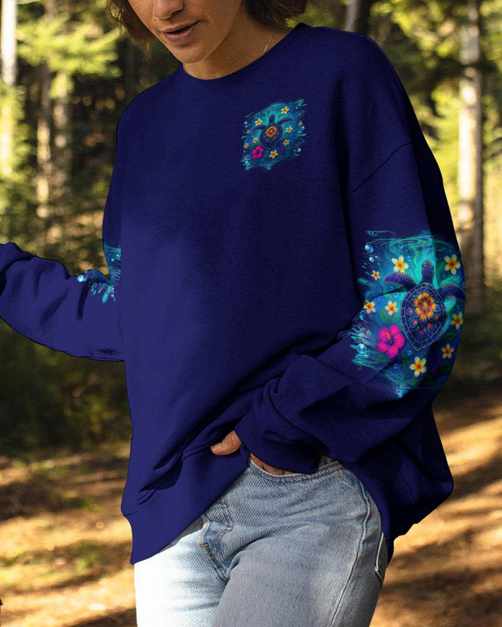 BLISSCORNERS SALTWATER HEALS EVERYTHING TURTLE ALL OVER PRINT