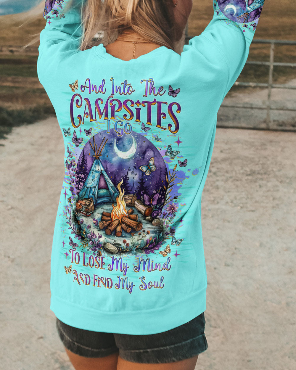 BLISSCORNERS AND INTO THE CAMPSITES I GO ALL OVER PRINT