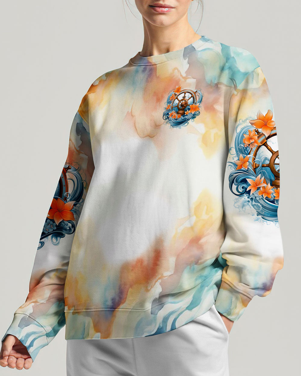 BLISSCORNERS SMELL THE SEA FEEL THE BREEZE WHEEL ALL OVER PRINT