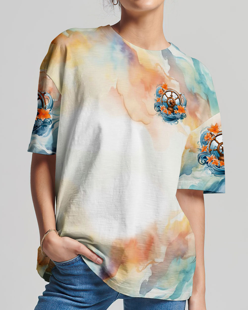 BLISSCORNERS SMELL THE SEA FEEL THE BREEZE WHEEL ALL OVER PRINT