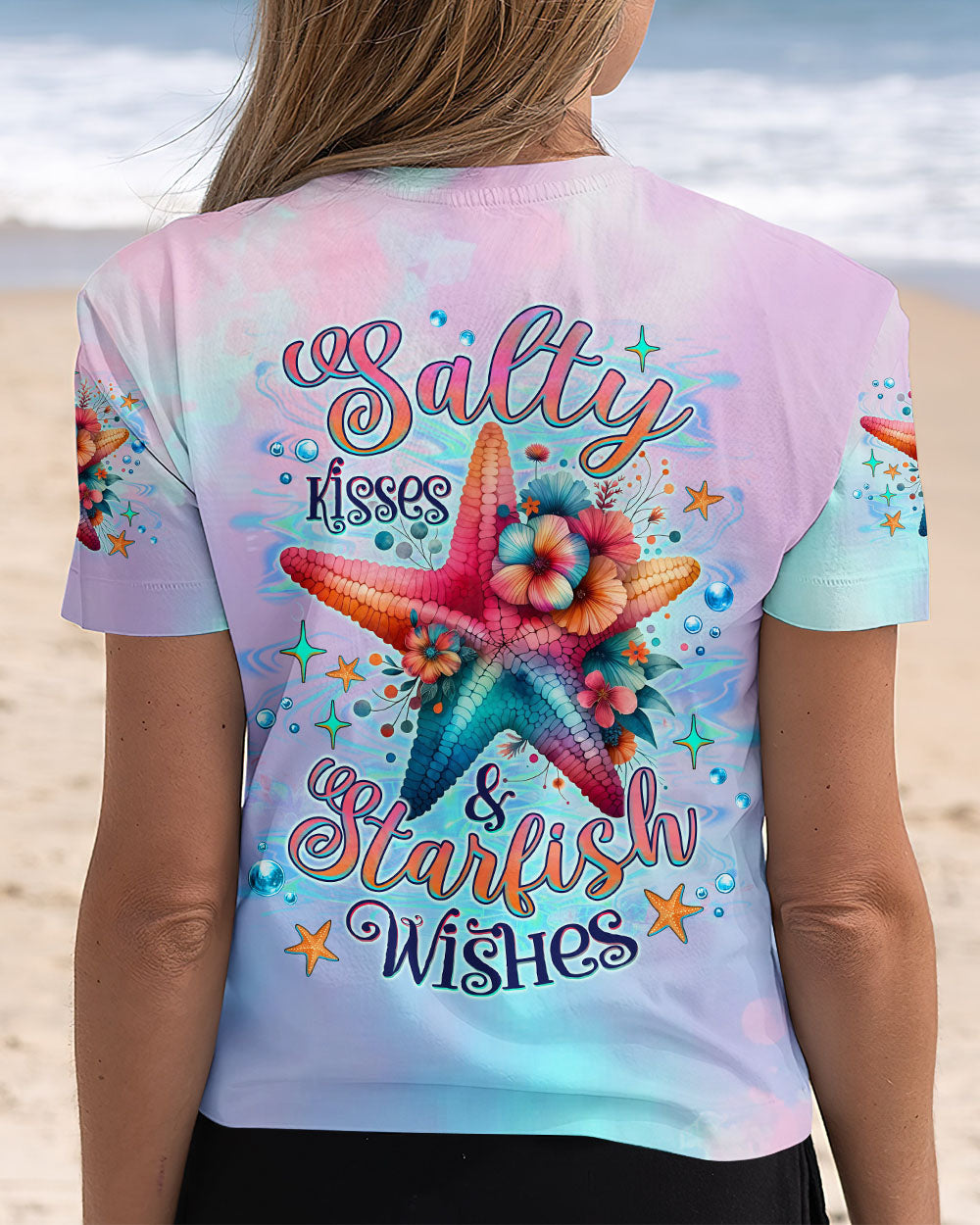 BLISSCORNERS SALTY KISSES AND STARFISH WISHES ALL OVER PRINT