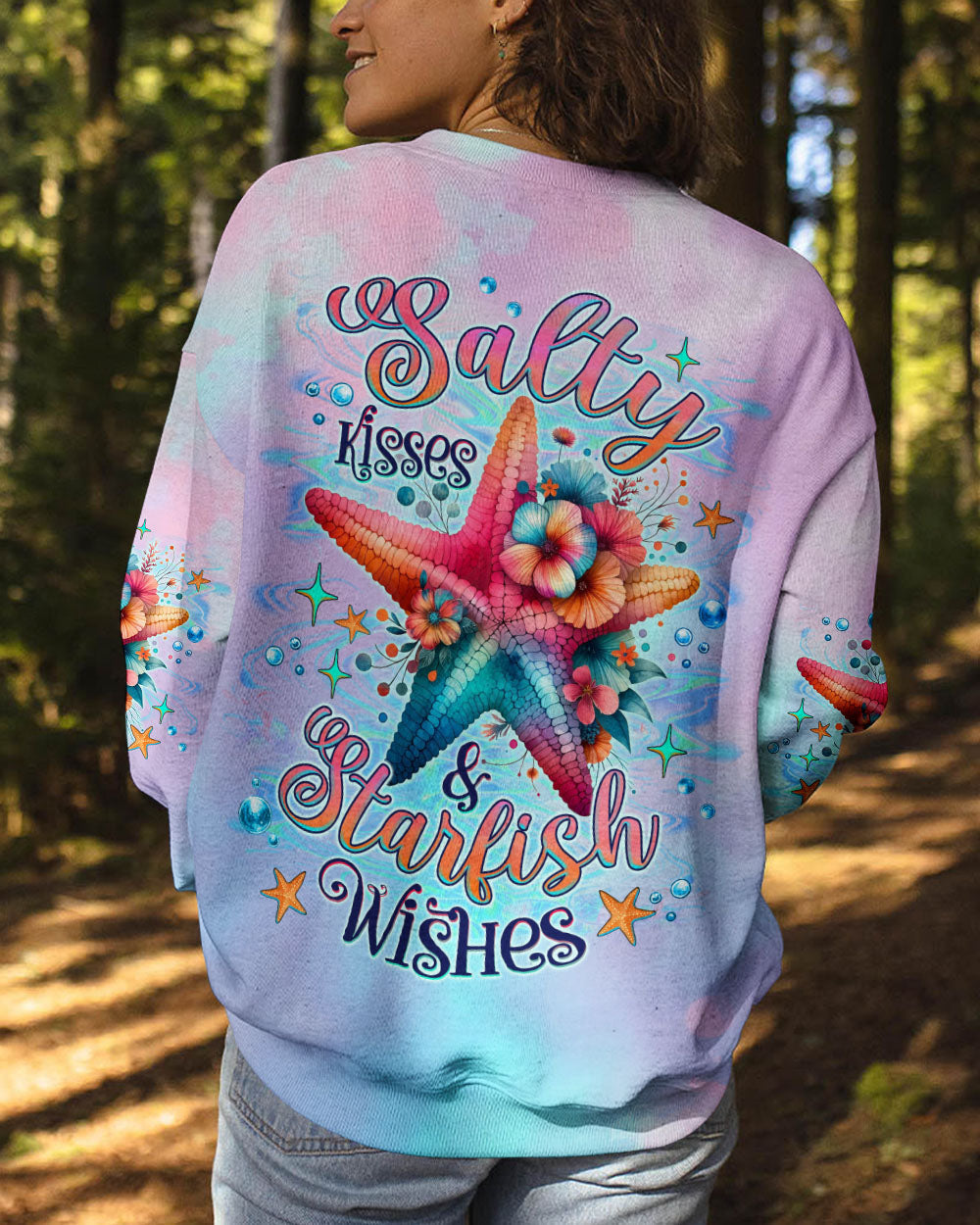 BLISSCORNERS SALTY KISSES AND STARFISH WISHES ALL OVER PRINT