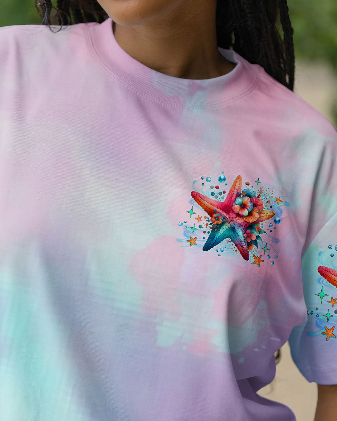 BLISSCORNERS SALTY KISSES AND STARFISH WISHES ALL OVER PRINT