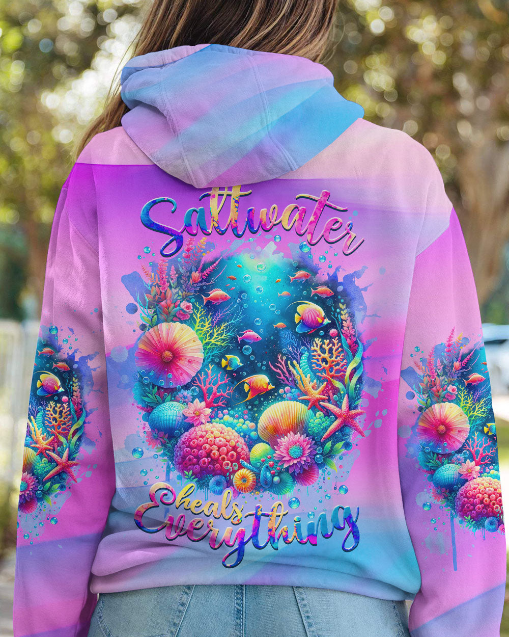BLISSCORNERS SALTWATER HEALS EVERYTHING UNDERSEA ALL OVER PRINT