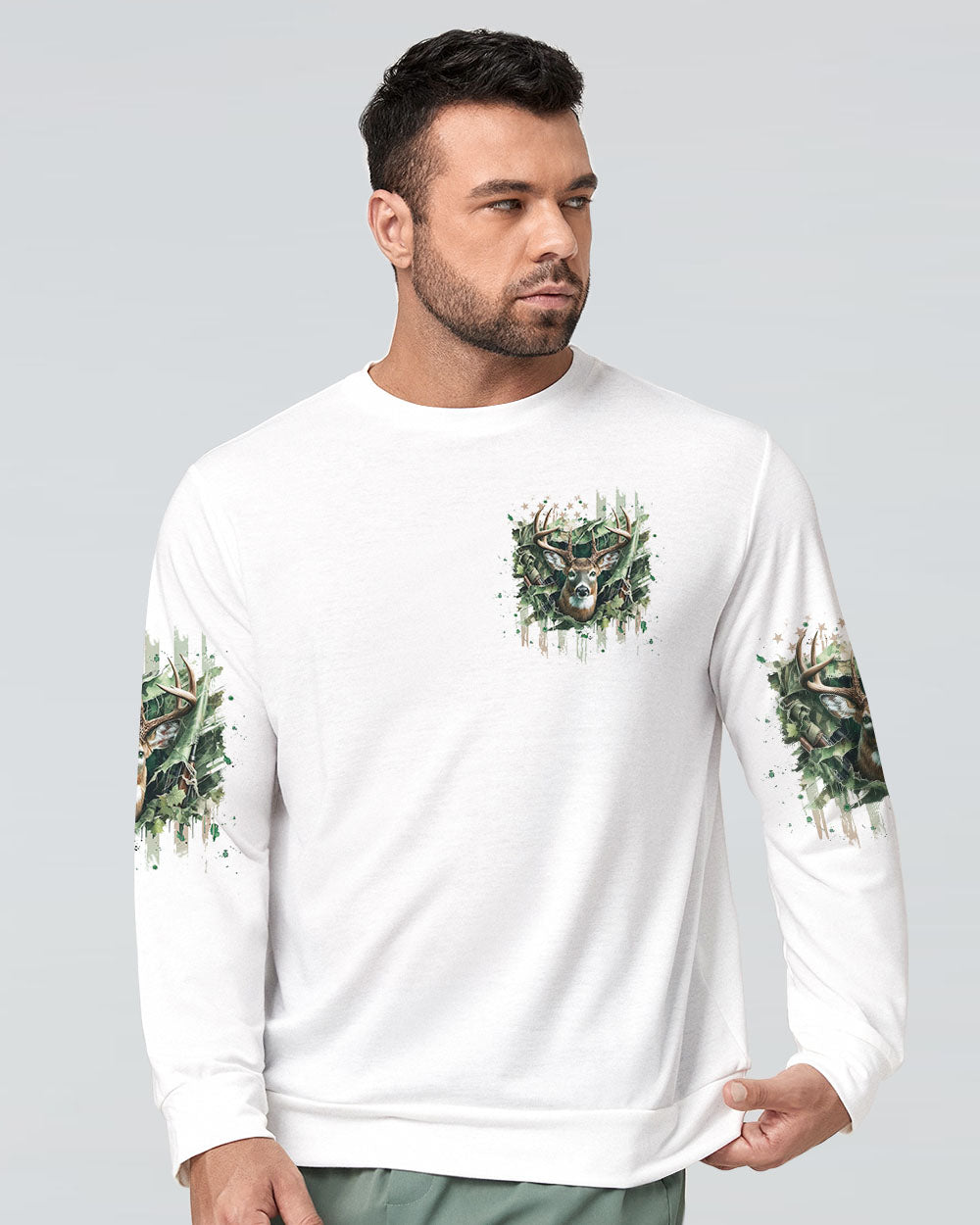 BLISSCORNERS THE CLOSER I GET TO NATURE DEER HUNTING ALL OVER PRINT