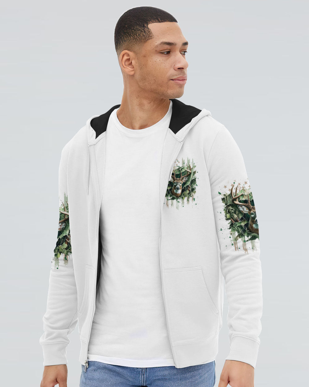 BLISSCORNERS THE CLOSER I GET TO NATURE DEER HUNTING ALL OVER PRINT