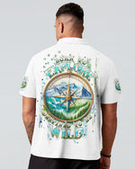 BLISSCORNERS BORN TO EXPLORE DESTINED TO BE WILD COMPASS ALL OVER PRINT