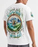 BLISSCORNERS BORN TO EXPLORE DESTINED TO BE WILD COMPASS ALL OVER PRINT