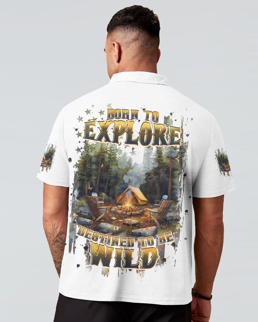 BLISSCORNERS BORN TO EXPLORE DESTINED TO BE WILD ALL OVER PRINT