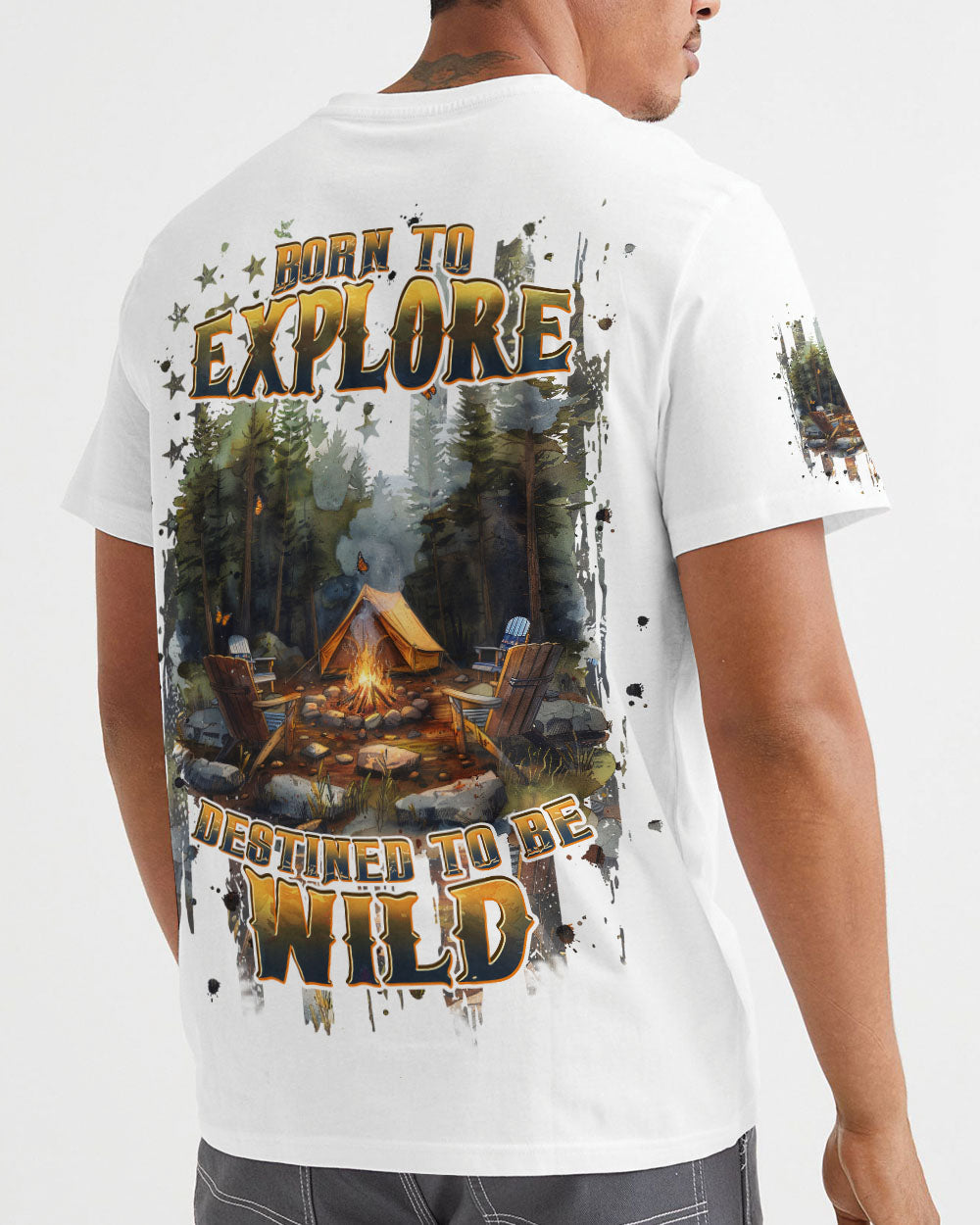 BLISSCORNERS BORN TO EXPLORE DESTINED TO BE WILD ALL OVER PRINT