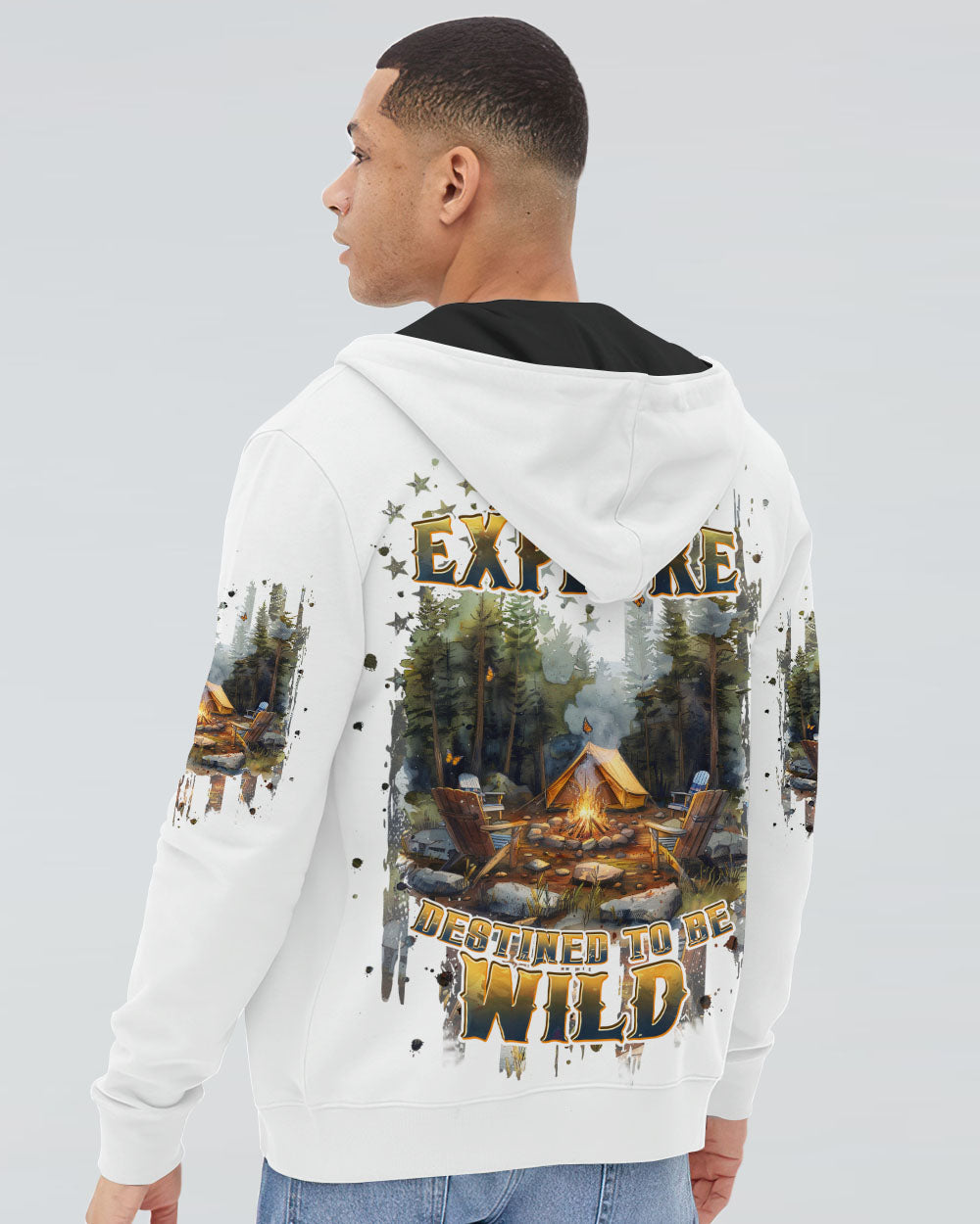 BLISSCORNERS BORN TO EXPLORE DESTINED TO BE WILD ALL OVER PRINT