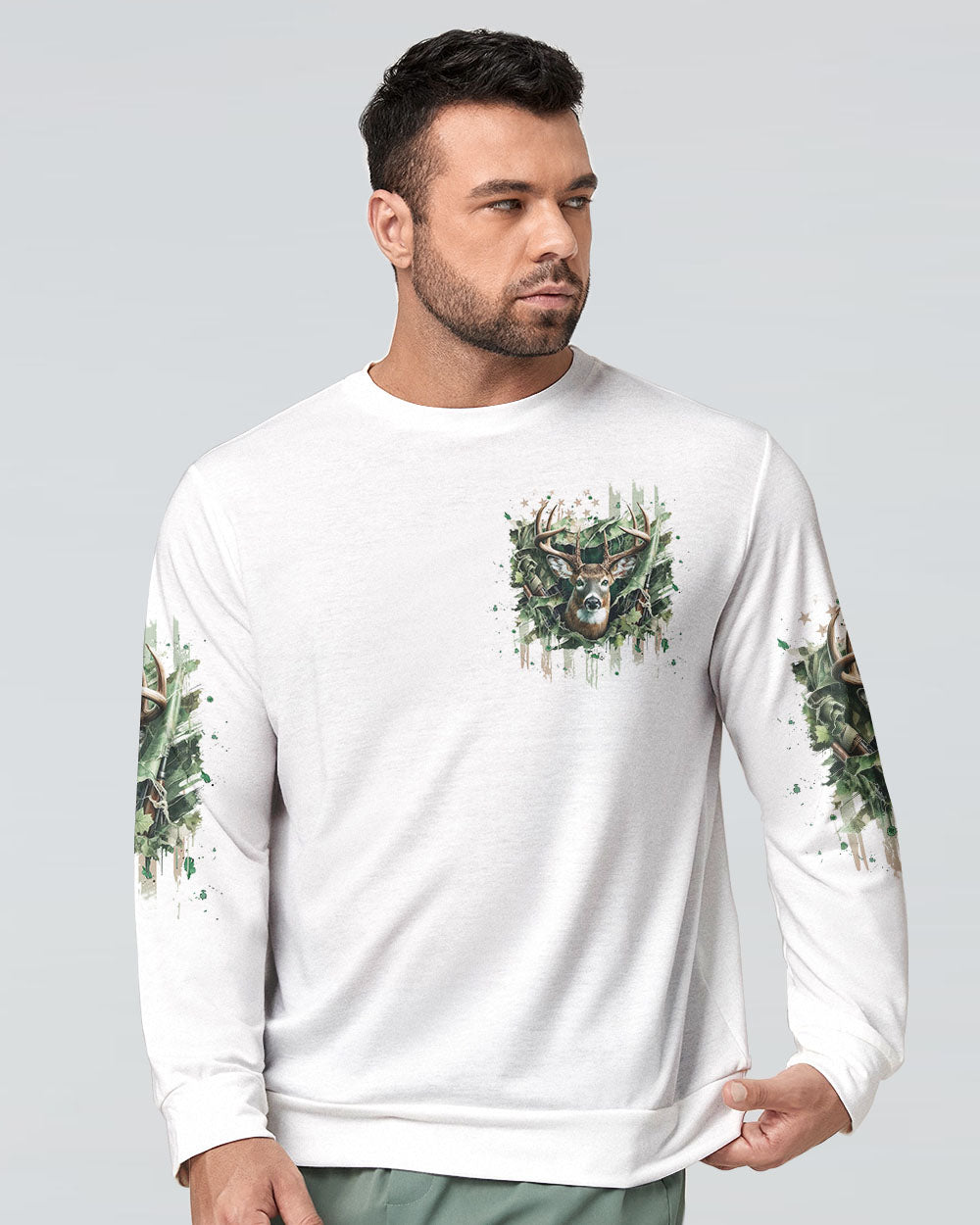 BLISSCORNERS THE CLOSER I GET TO NATURE DEER HUNTING ALL OVER PRINT