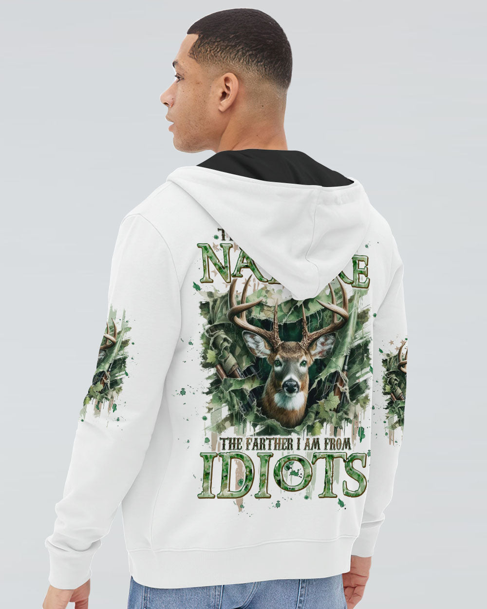 BLISSCORNERS THE CLOSER I GET TO NATURE DEER HUNTING ALL OVER PRINT