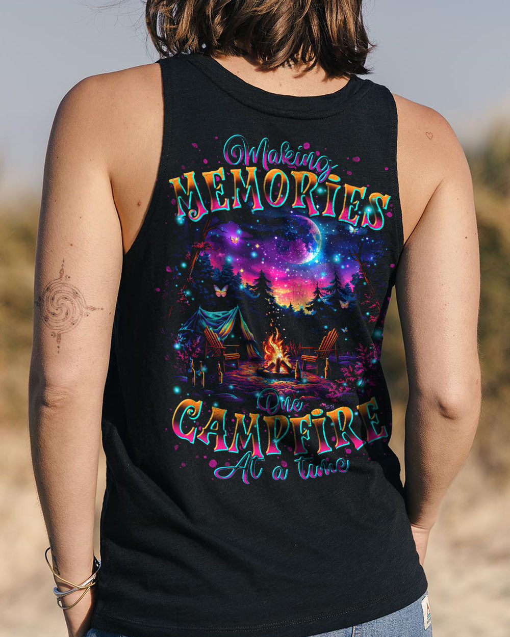BLISSCORNERS MAKING MEMORIES ONE CAMPFIRE AT A TIME ALL OVER PRINT