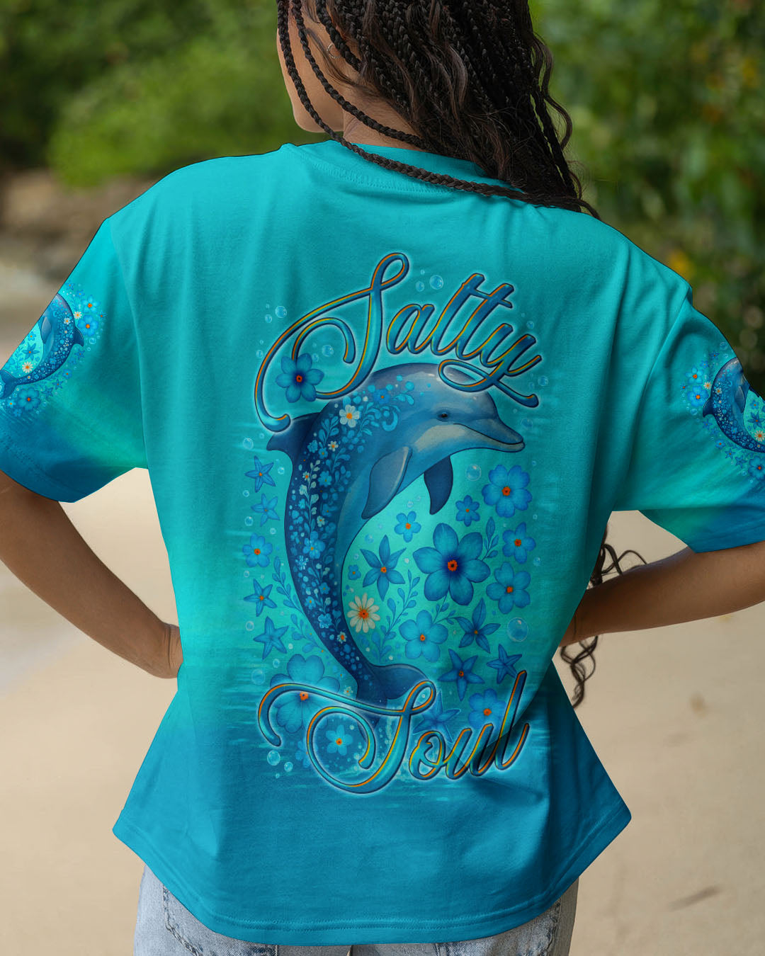 BLISSCORNERS SALTY SOUL DOLPHIN ALL OVER PRINT