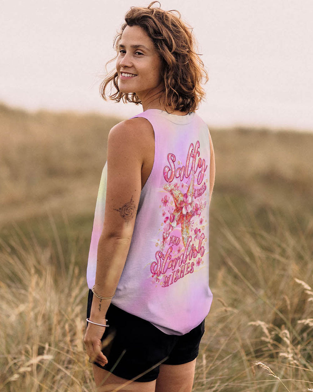 BLISSCORNERS SALTY KISSES AND STARFISH WISHES ALL OVER PRINT
