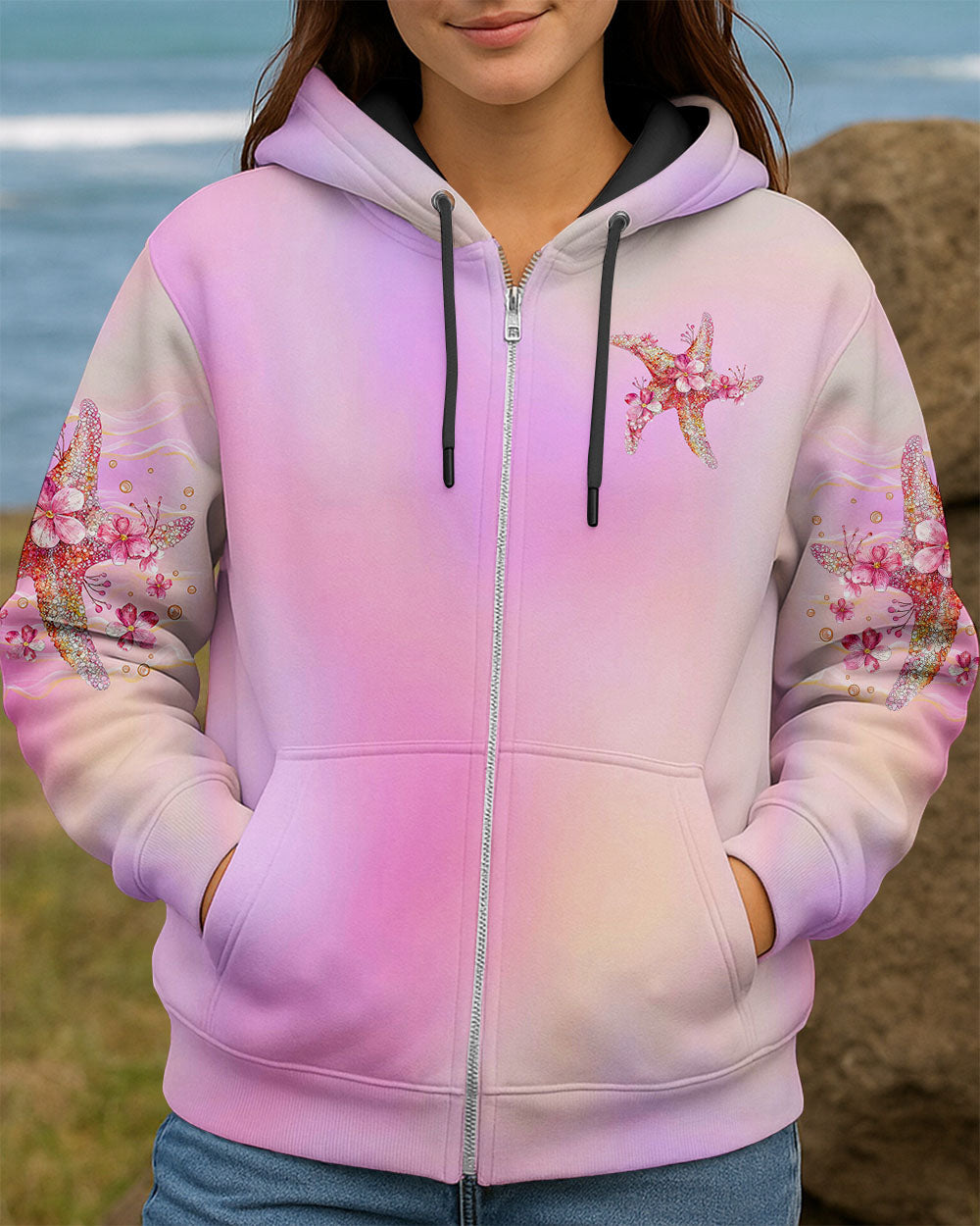 BLISSCORNERS SALTY KISSES AND STARFISH WISHES ALL OVER PRINT