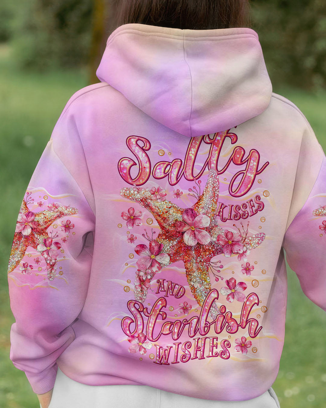 BLISSCORNERS SALTY KISSES AND STARFISH WISHES ALL OVER PRINT