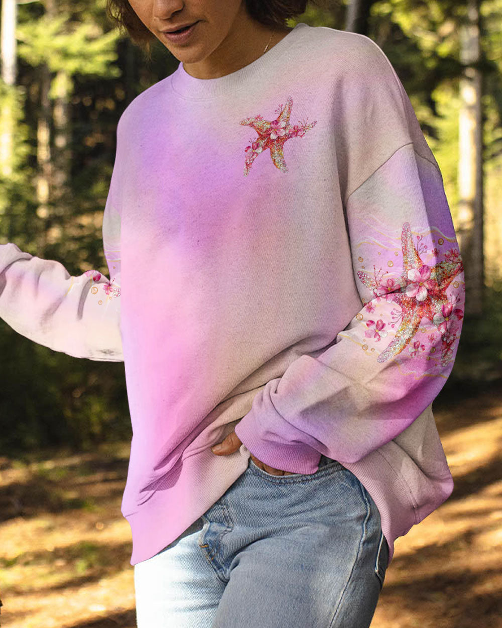 BLISSCORNERS SALTY KISSES AND STARFISH WISHES ALL OVER PRINT