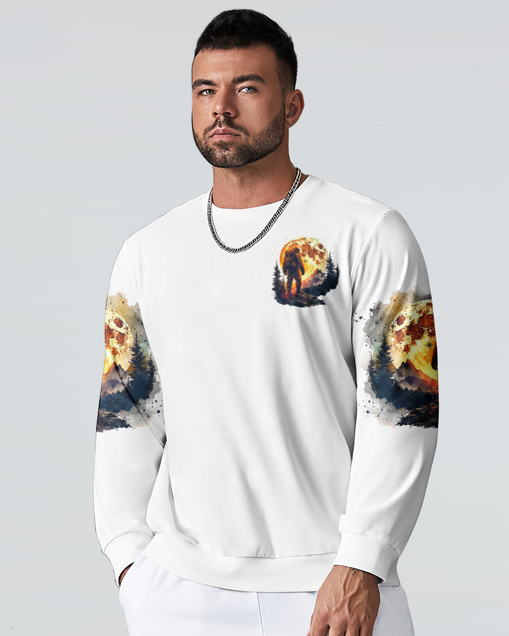 BLISSCORNERS AND INTO THE FOREST I GO BIGFOOT ALL OVER PRINT