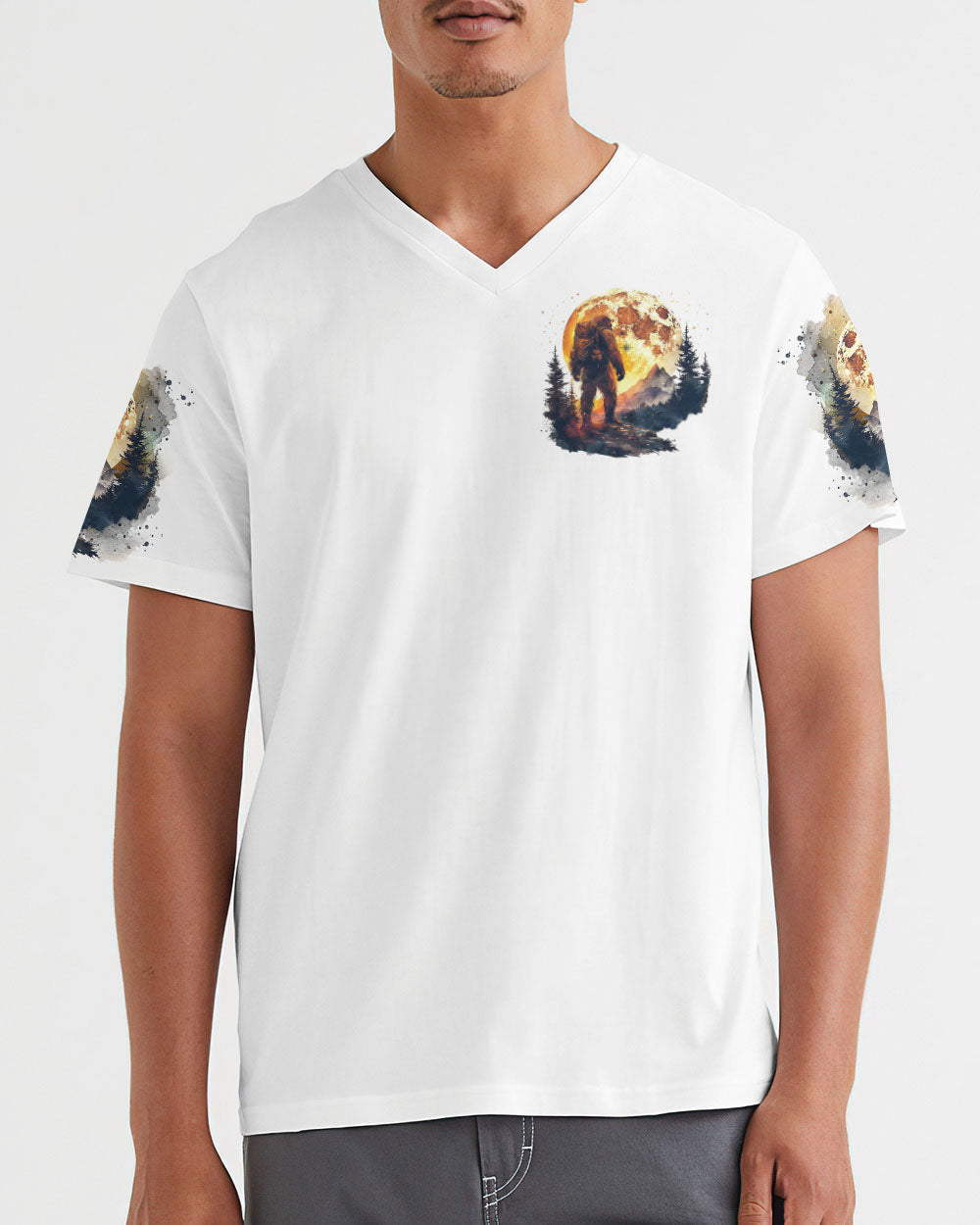 BLISSCORNERS AND INTO THE FOREST I GO BIGFOOT ALL OVER PRINT