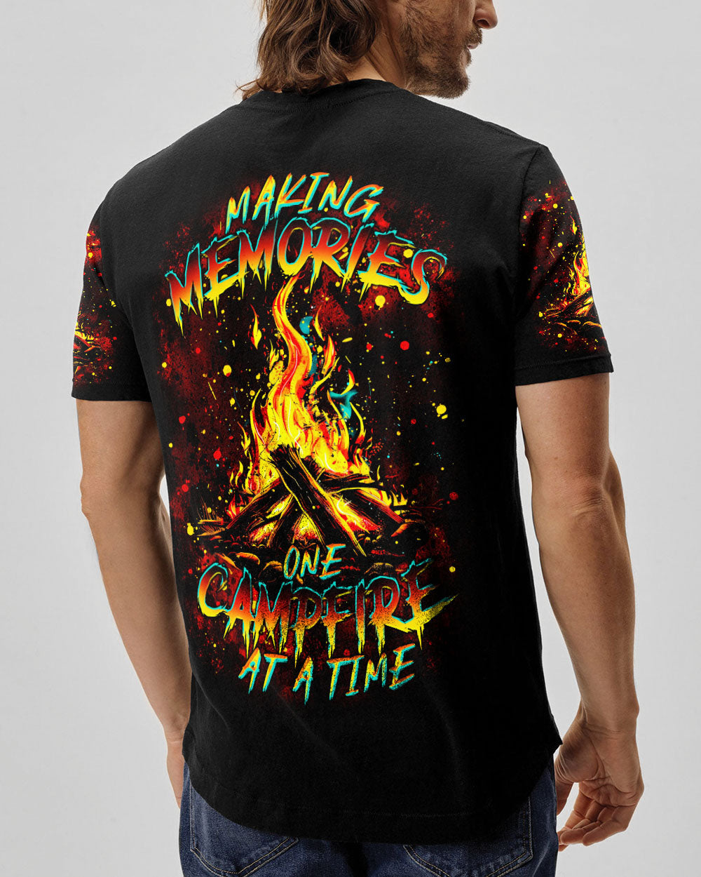 BLISSCORNERS MAKING MEMORIES ONE CAMPFIRE AT A TIME ALL OVER PRINT
