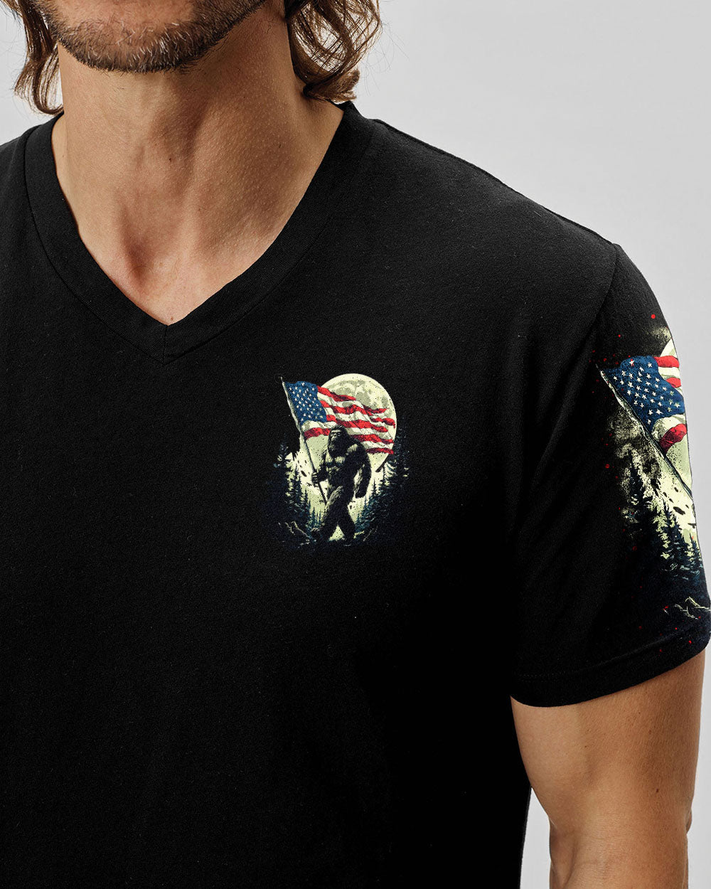BLISSCORNERS NOT ALL WHO WANDER ARE LOST BIGFOOT ALL OVER PRINT