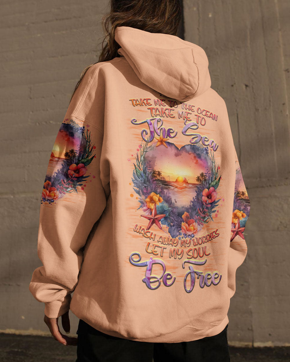 BLISSCORNERS TAKE ME TO THE OCEAN HEART ALL OVER PRINT