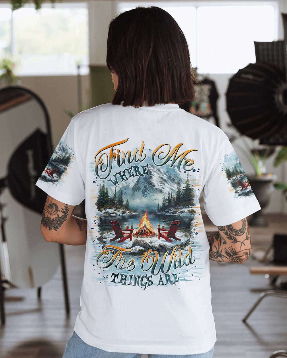 BLISSCORNERS FIND ME WHERE THE WILD THINGS ARE ALL OVER PRINT