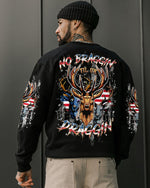 BLISSCORNERS NO BRAGGING UNTIL YOU'REDRAGGING HUNTING ALL OVER PRINT